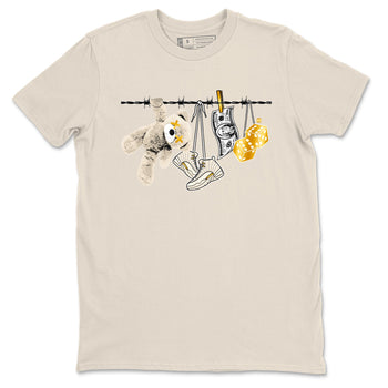12s Phantom shirts to match jordans Clothesline sneaker match tees Air Jordan 12 WMNS Phantom match shoes to clothes SNRT Sneaker Tees unisex cotton Natural 2 shirts