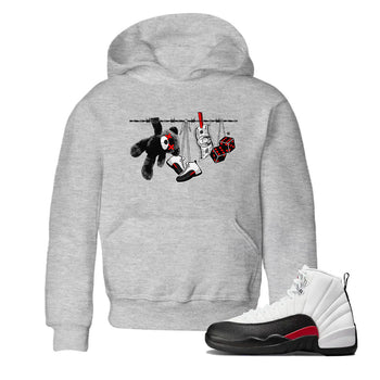 12s Taxi Flip shirt to match jordans Clothesline sneaker tees Air Jordan 12 Taxi Flip SNRT sneaker release tees baby toddler Heather Grey 1 cotton Shirt