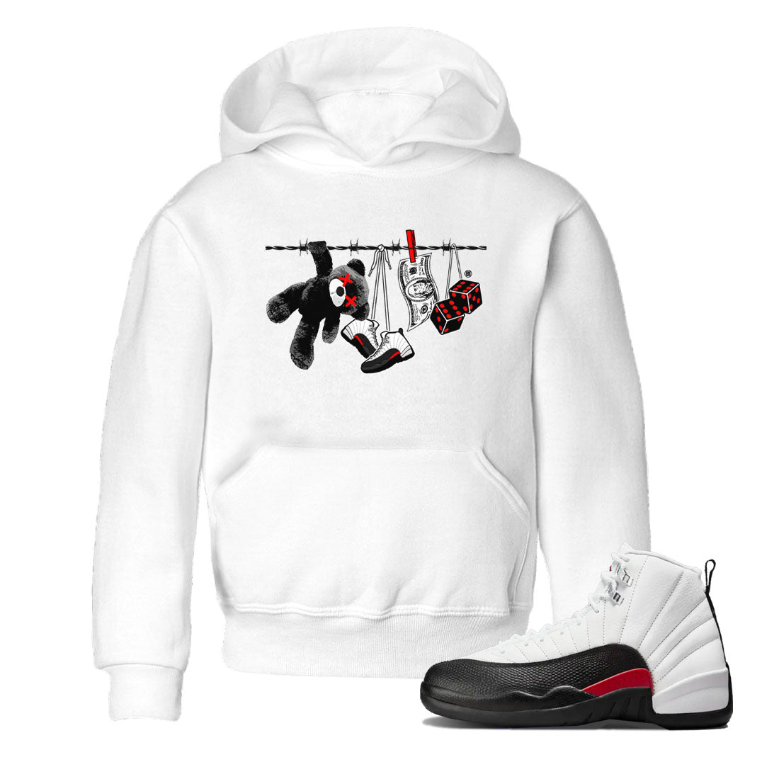 12s Taxi Flip shirt to match jordans Clothesline sneaker tees Air Jordan 12 Taxi Flip SNRT sneaker release tees baby toddler White 1 cotton Shirt