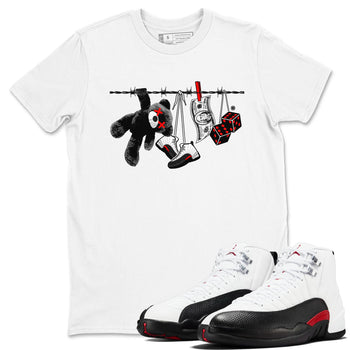 12s Taxi Flip shirt to match jordans Clothesline sneaker tees Air Jordan 12 Taxi Flip SNRT Sneaker Release Tees unisex cotton White 1 crew neck shirt