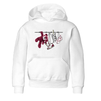 3s A Ma Maniere x Burgundy Crush shirts to match jordans Clothesline sneaker match teesA Ma Maniére x Air Jordan 3 "Burgundy Crush" SNRT Sneaker Tees streetwear brand Baby and Youth White 2 cotton tee