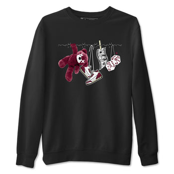 3s A Ma Maniere x Burgundy Crush shirts to match jordans Clothesline sneaker match teesA Ma Maniére x Air Jordan 3 "Burgundy Crush" SNRT Sneaker Tees streetwear brand Black 2 unisex cotton tee
