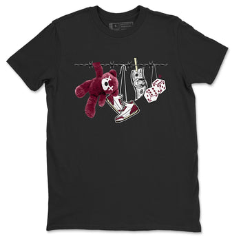 3s A Ma Maniere x Burgundy Crush shirts to match jordans Clothesline sneaker match teesA Ma Maniére x Air Jordan 3 "Burgundy Crush" SNRT Sneaker Tees streetwear brand Black 2 unisex cotton tee