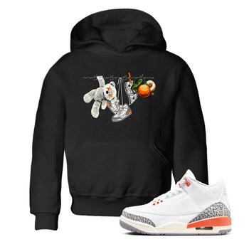 3s Georgia Peach shirt to match jordans Clothesline sneaker tees Air Jordan 3 Retro Georgia Peach SNRT Sneaker release tees baby toddler Black 1 cotton Shirt