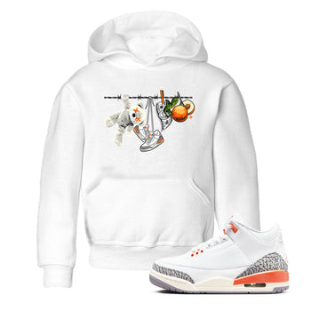 3s Georgia Peach shirt to match jordans Clothesline sneaker tees Air Jordan 3 Retro Georgia Peach SNRT Sneaker release tees baby toddler White 1 cotton Shirt