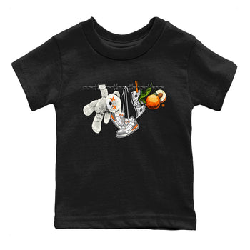 3s Georgia Peach shirt to match jordans Clothesline sneaker tees Air Jordan 3 Retro Georgia Peach SNRT Sneaker release tees baby toddler Black 2 cotton Shirt