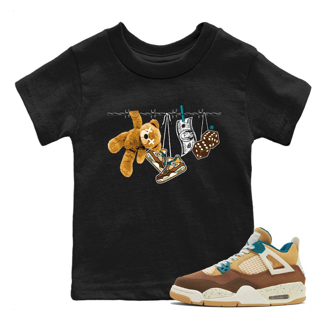Clothesline SNRT Sneaker Tee Kids - Air Jordan 4 Cacao Wow - SNRT Sneaker Tee