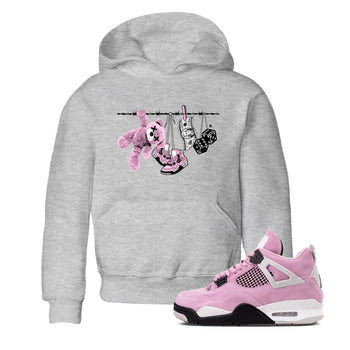4s Retro Orchid shirts to match jordans Clothesline sneaker match tees Air Jordan 4 WMNS Orchid match shoes to clothes SNRT Sneaker Tees Youth Baby Heather Grey 1 tee