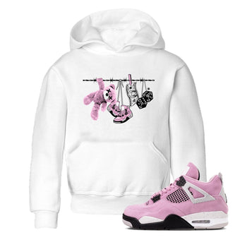 4s Retro Orchid shirts to match jordans Clothesline sneaker match tees Air Jordan 4 WMNS Orchid match shoes to clothes SNRT Sneaker Tees Youth Baby White 1 tee