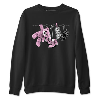 4s Retro Orchid shirts to match jordans Clothesline sneaker match tees Air Jordan 4 WMNS Orchid match shoes to clothes SNRT Sneaker Tees unisex cotton Black 2 shirts