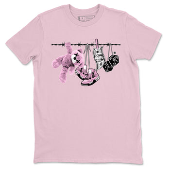 4s Retro Orchid shirts to match jordans Clothesline sneaker match tees Air Jordan 4 WMNS Orchid match shoes to clothes SNRT Sneaker Tees unisex cotton Pink 2 shirts