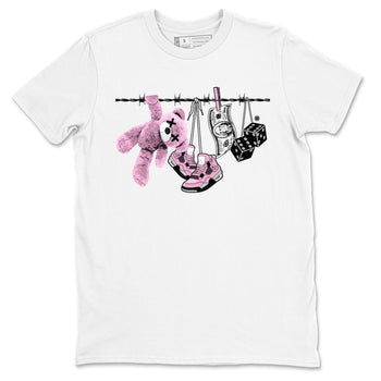 4s Retro Orchid shirts to match jordans Clothesline sneaker match tees Air Jordan 4 WMNS Orchid match shoes to clothes SNRT Sneaker Tees unisex cotton White 2 shirts
