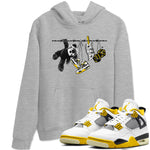 Air Jordan 4 Vivid Sulfur shirt to match jordans Clothesline sneaker tees 4s Vivid Sulfur SNRT Sneaker Release Tees unisex cotton Heather Grey 1 crew neck shirt