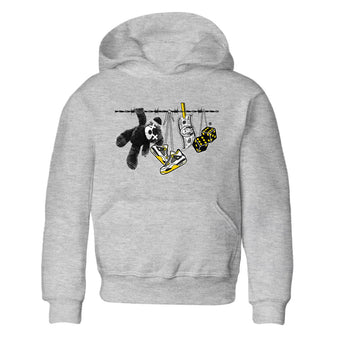 Air Jordan 4 Vivid Sulfur shirt to match jordans Clothesline sneaker tees 4s Vivid Sulfur SNRT sneaker release tees baby toddler Heather Grey 2 cotton Shirt