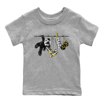 Air Jordan 4 Vivid Sulfur shirt to match jordans Clothesline sneaker tees 4s Vivid Sulfur SNRT sneaker release tees baby toddler Heather Grey 2 cotton Shirt
