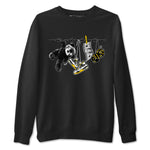 Air Jordan 4 Vivid Sulfur shirt to match jordans Clothesline sneaker tees 4s Vivid Sulfur SNRT Sneaker Release Tees unisex cotton Black 2 crew neck shirt