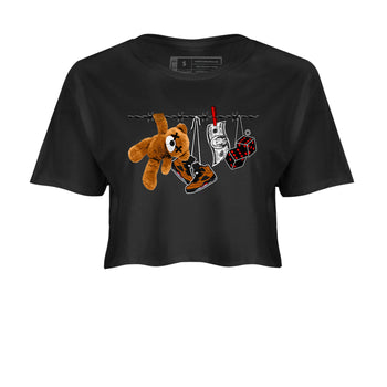 5s Archaeo Brown shirts to match jordans Clothesline sneaker match tees Air Jordan 5 Archaeo Brown match shoes to clothes SNRT Sneaker Tees unisex cotton Black 2 crop tee