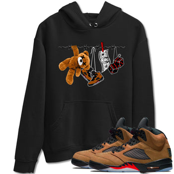 5s Archaeo Brown shirts to match jordans Clothesline sneaker match tees Air Jordan 5 Archaeo Brown match shoes to clothes SNRT Sneaker Tees unisex cotton Black 1 shirts