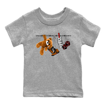 5s Archaeo Brown shirts to match jordans Clothesline sneaker match tees Air Jordan 5 Archaeo Brown match shoes to clothes SNRT Sneaker Tees Youth Baby Heather Grey 2 tee