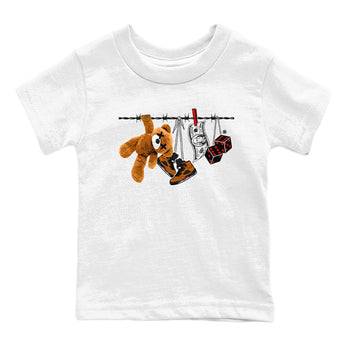 5s Archaeo Brown shirts to match jordans Clothesline sneaker match tees Air Jordan 5 Archaeo Brown match shoes to clothes SNRT Sneaker Tees Youth Baby White 2 tee