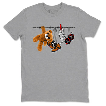 5s Archaeo Brown shirts to match jordans Clothesline sneaker match tees Air Jordan 5 Archaeo Brown match shoes to clothes SNRT Sneaker Tees unisex cotton Heather Grey 2 shirts