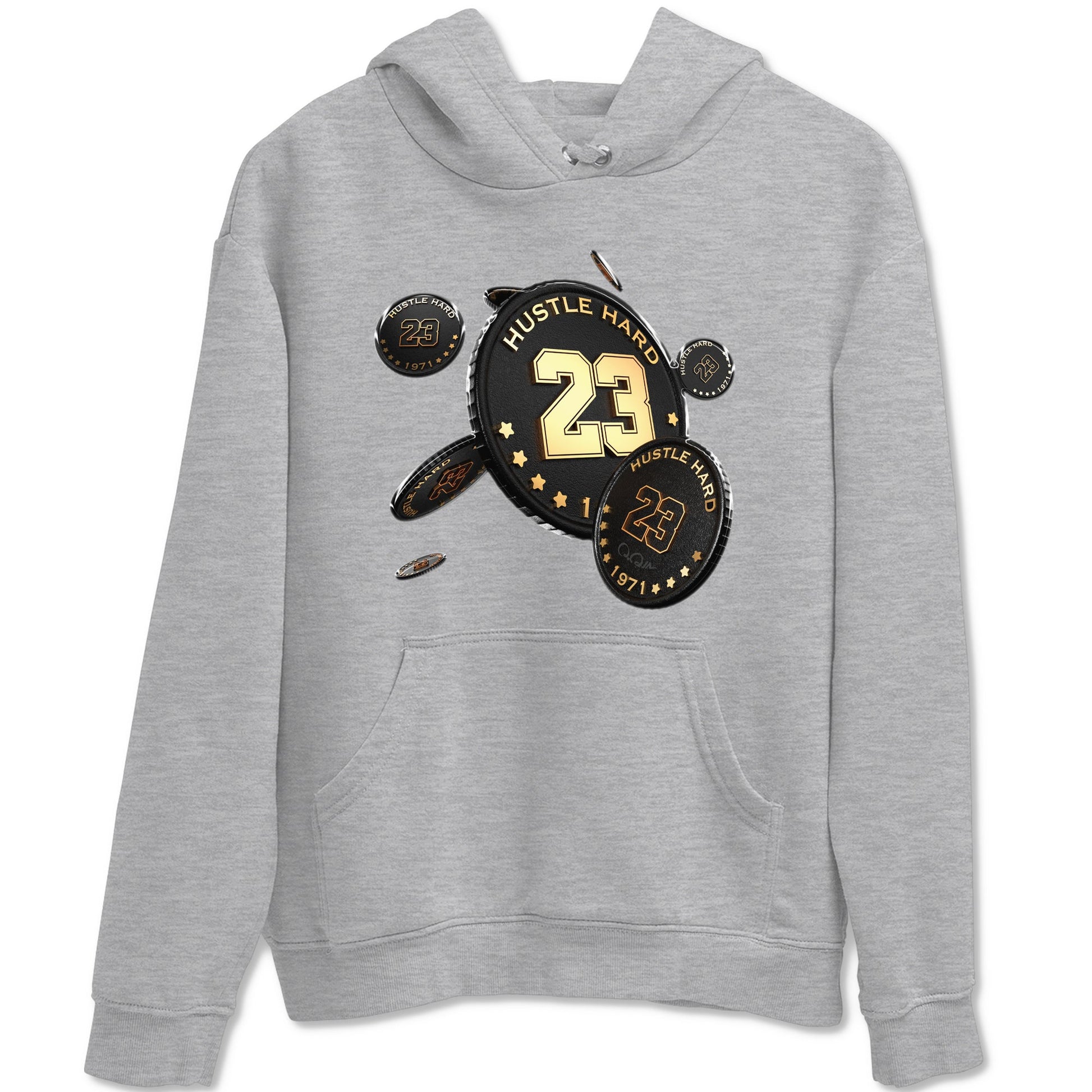 1s Black Metallic Gold shirts to match jordans Coin Drop sneaker match tees Air Jordan 1 Black Metallic Gold SNRT Sneaker Tees streetwear brand Heather Grey 2 unisex cotton tee