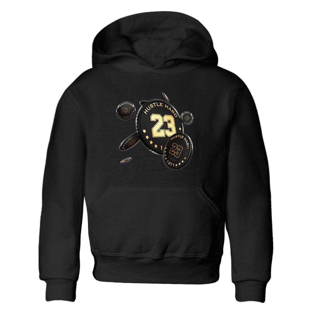 1s Black Metallic Gold shirts to match jordans Coin Drop sneaker match tees Air Jordan 1 Black Metallic Gold SNRT Sneaker Tees streetwear brand Baby and Youth Black 2 cotton tee