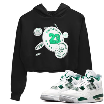4s Oxidized Green shirts to match jordans Coin Drop sneaker match tees Air Jordan 4 Oxidized Green SNRT Sneaker Tees streetwear brand Black 1 crop tee