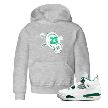 4s Oxidized Green shirts to match jordans Coin Drop sneaker match tees Air Jordan 4 Oxidized Green SNRT Sneaker Tees streetwear brand Baby and Youth Heather Grey 1 cotton tee