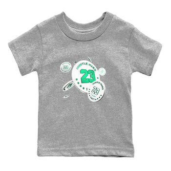 4s Oxidized Green shirts to match jordans Coin Drop sneaker match tees Air Jordan 4 Oxidized Green SNRT Sneaker Tees streetwear brand Baby and Youth Heather Grey 2 cotton tee