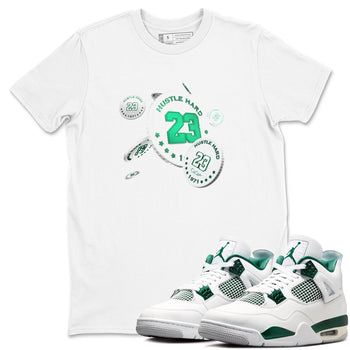 4s Oxidized Green shirts to match jordans Coin Drop sneaker match tees Air Jordan 4 Oxidized Green SNRT Sneaker Tees streetwear brand White 1 unisex cotton tee