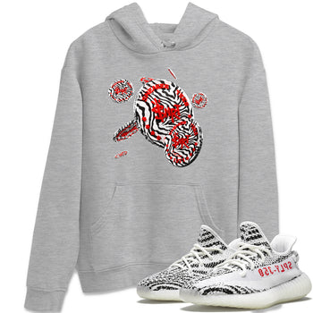 Yeezy 350 Zebra Sneaker Match Tees Coin Drop Sneaker Tees Yeezy Boost 350 V2 Zebra Sneaker Release Tees Unisex Shirts Heather Grey 1