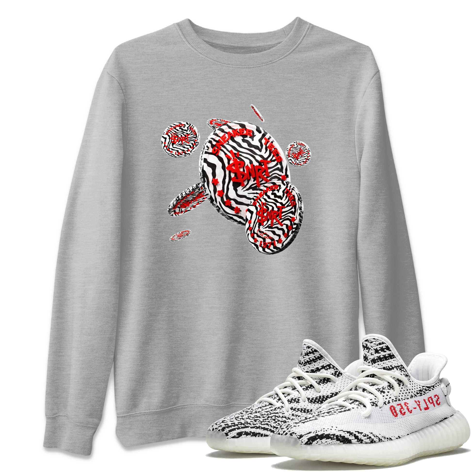 Coin Drop Unisex Tops - Yeezy 350 Zebra - SNRT Sneaker Tee