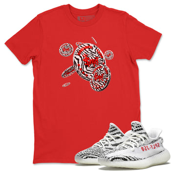 Yeezy 350 Zebra Sneaker Match Tees Coin Drop Sneaker Tees Yeezy Boost 350 V2 Zebra Sneaker Release Tees Unisex Shirts Red 1