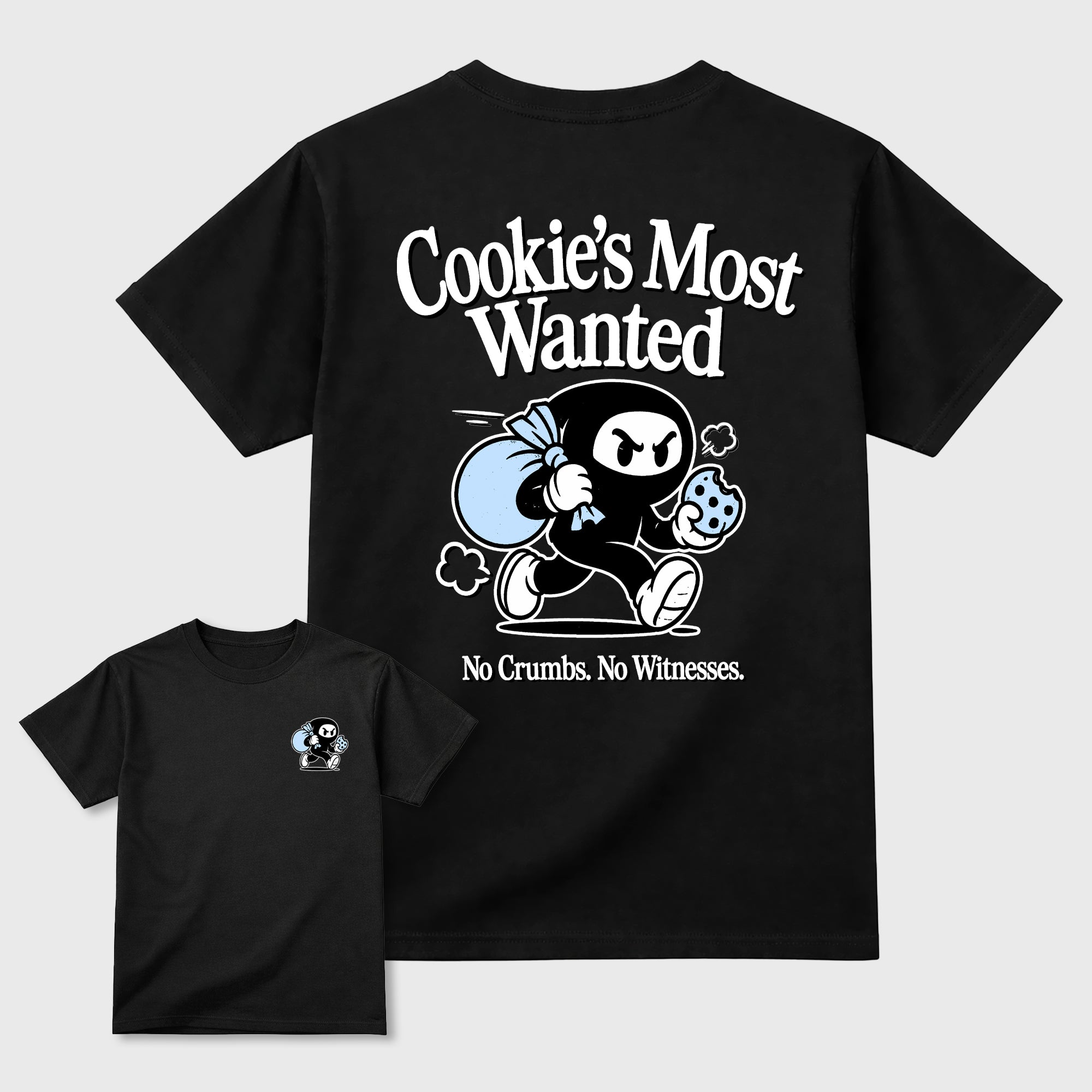 Cookie's Most Wanted Graphic T-Shirt featuring original streetwear artwork designed to match the . Black Graphic T-Shirt.