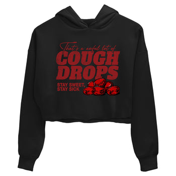 Sneaker match tees – Sneaker Tees To Match Air Foamposite Cough Drop Shoes – Cough Drops Crop T-Shirt Black 2