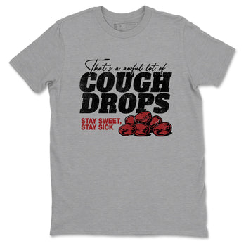 Sneaker match tees – Sneaker Tees To Match Air Foamposite Cough Drop Shoes – Cough Drops Tee Heather Grey 2