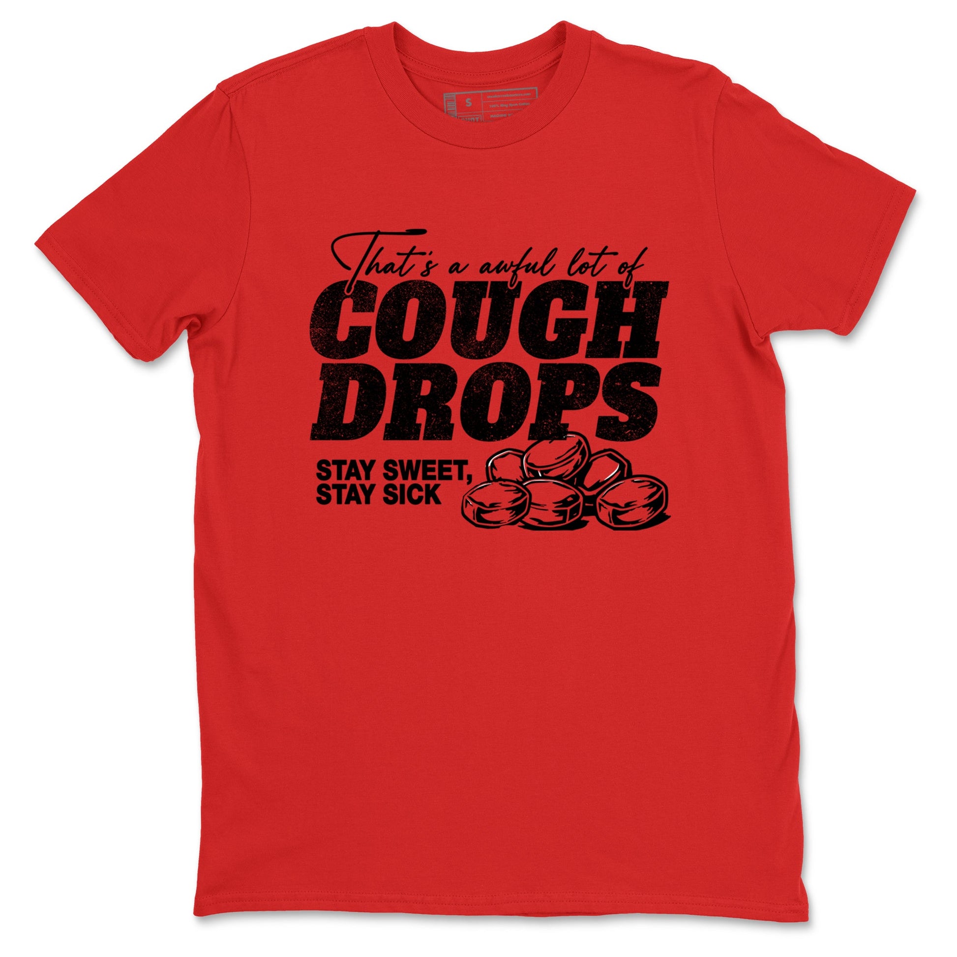 Sneaker match tees – Sneaker Tees To Match Air Foamposite Cough Drop Shoes – Cough Drops Tee Red 2