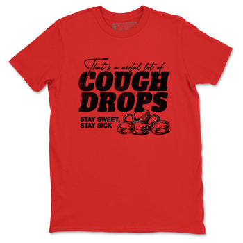 Sneaker match tees – Sneaker Tees To Match Air Foamposite Cough Drop Shoes – Cough Drops Tee Red 2