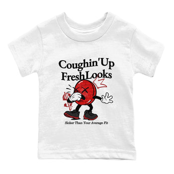 Sneaker match tees – Sneaker Tees To Match Air Foamposite Cough Drop Shoes – Coughin Up Fresh Looks Kids T-Shirt White 2