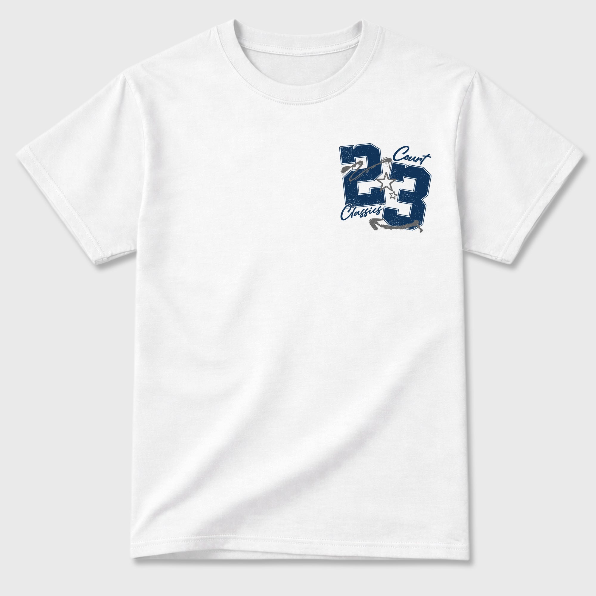 Court Classics Graphic T-Shirt featuring original streetwear artwork designed to match the . White Graphic T-Shirt.