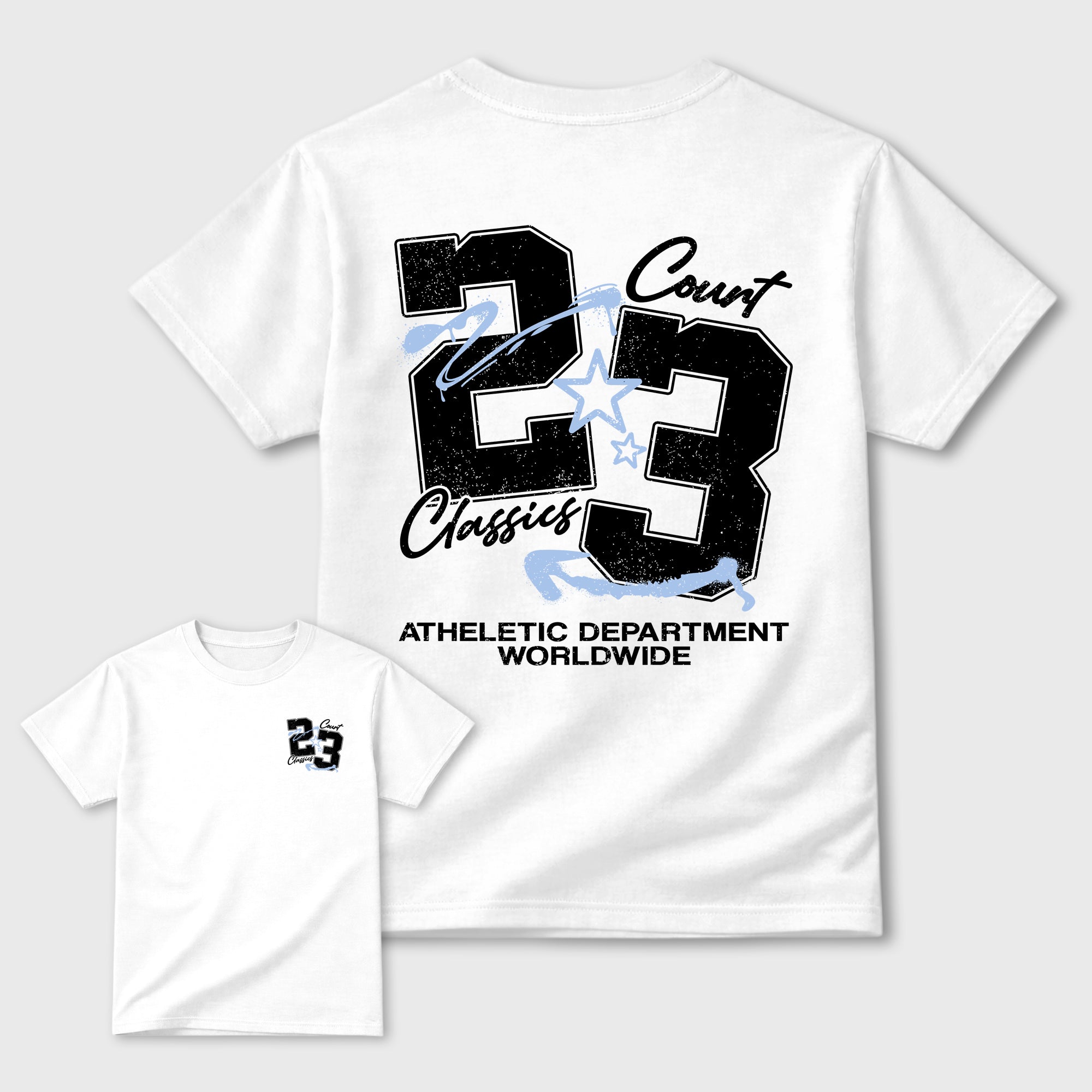 Court Classics Graphic T-Shirt featuring original streetwear artwork designed to match the Air Jordan 6 Black and White. White Graphic T-Shirt.