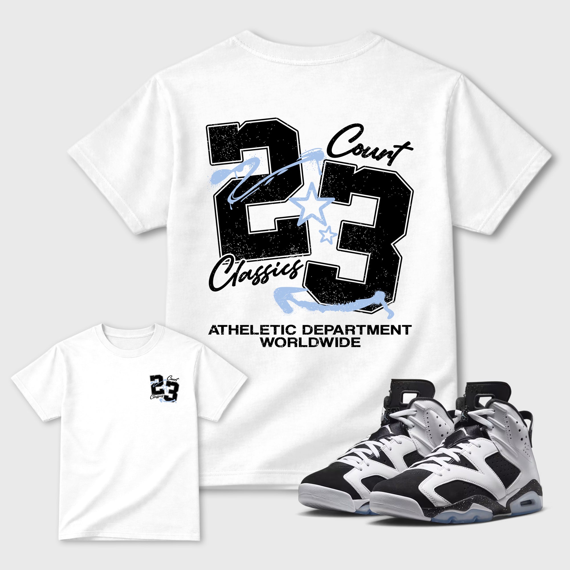 Court Classics Graphic T-Shirt featuring original streetwear artwork designed to match the . White Graphic T-Shirt.