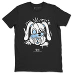 11 Columbia shirts to match jordans Crazy Bunny sneaker match tees 11s Retro Legend Blue Columbia SNRT Sneaker Tees streetwear brand Black 2 unisex cotton tee