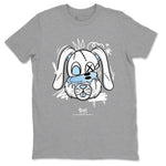 11 Columbia shirts to match jordans Crazy Bunny sneaker match tees 11s Retro Legend Blue Columbia SNRT Sneaker Tees streetwear brand Heather Grey 2 unisex cotton tee