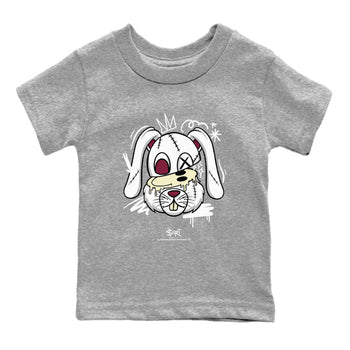 3s A Ma Maniere x Burgundy Crush shirts to match jordans Crazy Bunny sneaker match tees Air Jordan 3 A Ma Maniere x Burgundy Crush SNRT Sneaker Tees streetwear brand Baby and Youth Heather Grey 2 cotton tee
