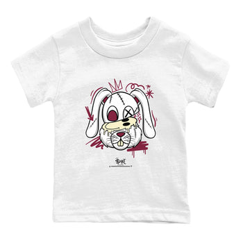 3s A Ma Maniere x Burgundy Crush shirts to match jordans Crazy Bunny sneaker match tees Air Jordan 3 A Ma Maniere x Burgundy Crush SNRT Sneaker Tees streetwear brand Baby and Youth White 2 cotton tee