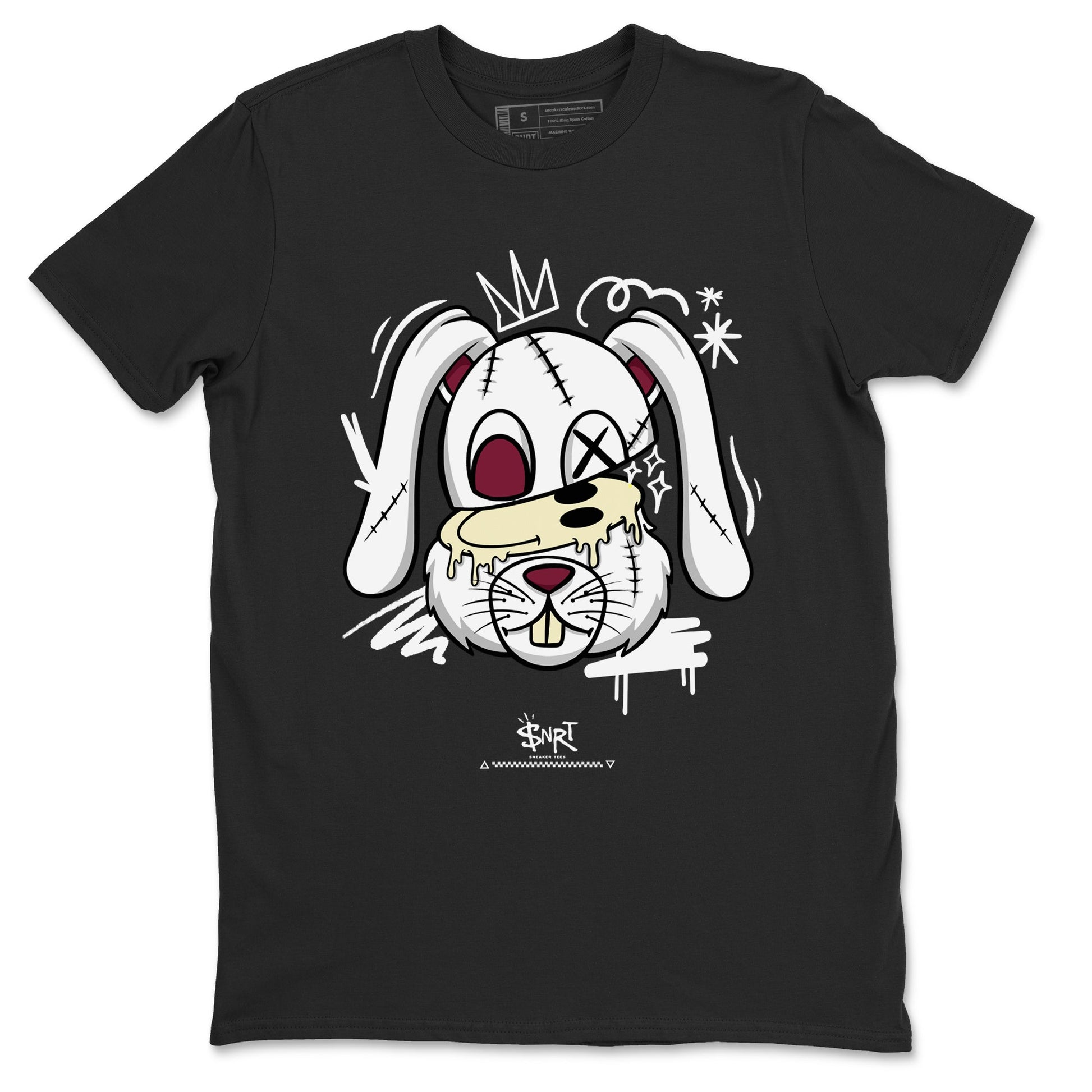 3s A Ma Maniere x Burgundy Crush shirts to match jordans Crazy Bunny sneaker match tees Air Jordan 3 A Ma Maniere x Burgundy Crush SNRT Sneaker Tees streetwear brand Black 2 unisex cotton tee
