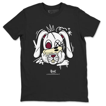 3s A Ma Maniere x Burgundy Crush shirts to match jordans Crazy Bunny sneaker match tees Air Jordan 3 A Ma Maniere x Burgundy Crush SNRT Sneaker Tees streetwear brand Black 2 unisex cotton tee