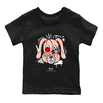 3s Valentines Day tee to match jordans Crazy Bunny sneaker match tees Air Jordan 3 "Treat Yourself" Washed Coral special Valentine's Day Gift SNRT Sneaker Tees Youth Baby Black 2 tee